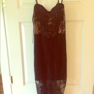 Black lace dress